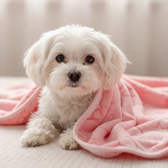 쁘띠도그 폴짝이담요 강아지 체온유지 극세사 이불