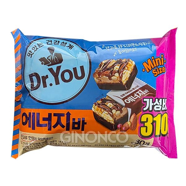 오리온 닥터유 에너지바 미니 310g 초코바 간식
