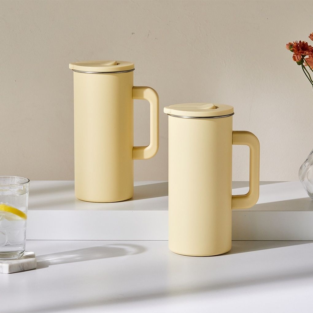 [롯데백화점] 모던하우스 세척이 쉬운 스텐304 냉장고물병 1.5L 2P세트(옐로우) KC0223003-BYO LE1218181684