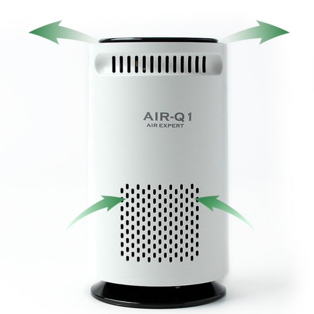 차량용 실내 LED 공기청정기 화이트 차량원형공기청정기 소형공기청전기 차량공기청정기