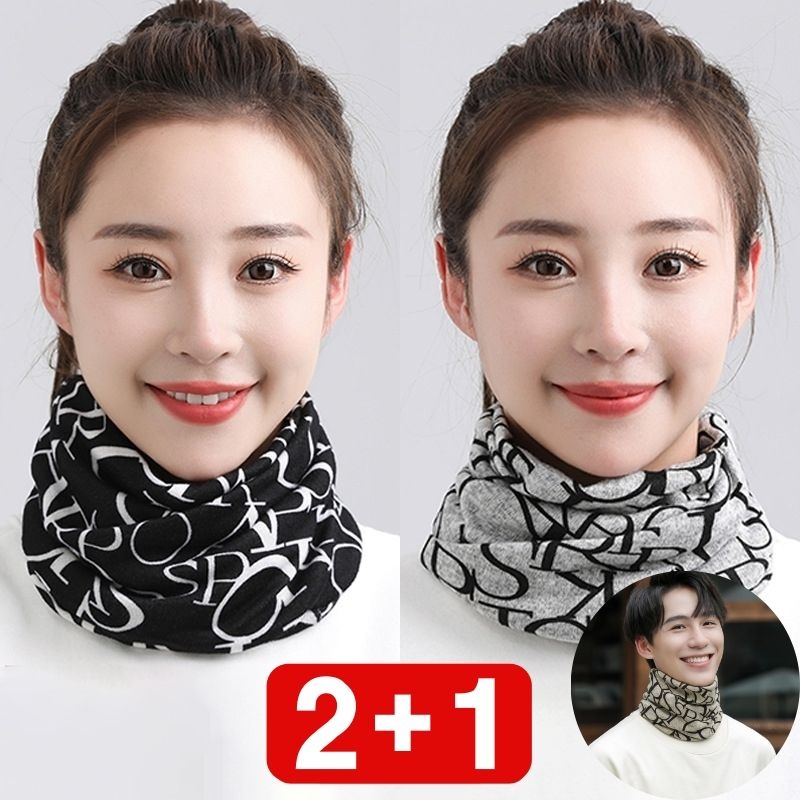 [오늘출발] 남녀공용 다용도 넥워머 스카프 목도리 목토시 넥토시 비니 머플러 세트 방한 마스크 목돌이 얇은 두꺼운 빅