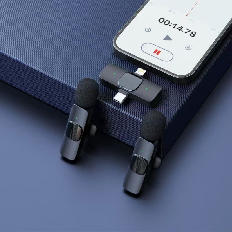 [해외] 끄롱마제 스마트폰용 무선 마이크 강의용 방송용 유튜브 라이브 스트리밍 최적화 휴대용 강의용무선마이크