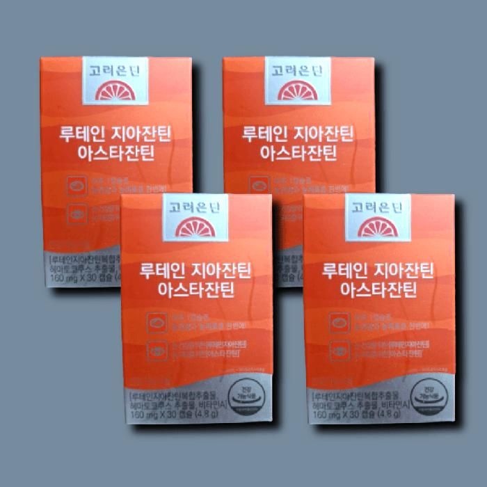 고려은단 루테인 지아잔틴 아스타잔틴 30캡슐 4박스