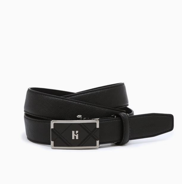 [롯데백화점] 헤지스 ACC [쇼핑백동봉] 블랙 퀼팅 소가죽 자동벨트 HJBE5F253BK LE1219729923