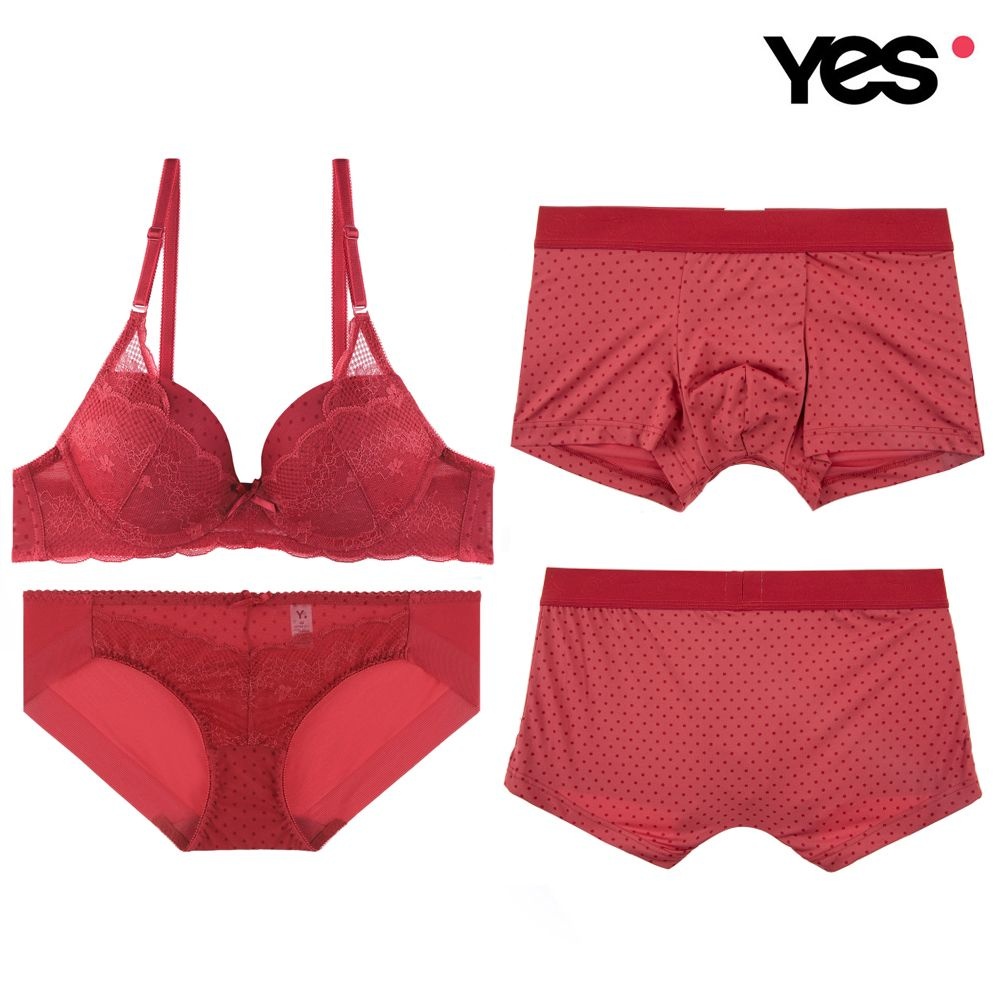 예스 도트레이스 커플속옷SET2 