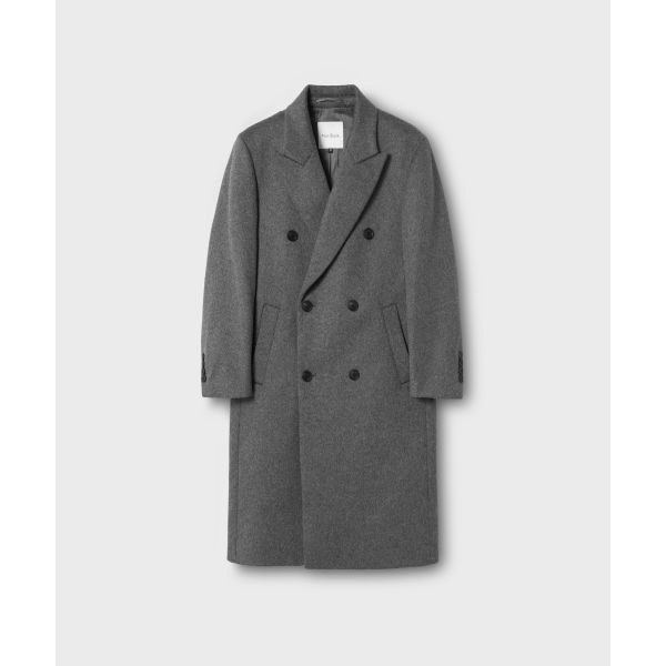 넌블랭크 NONBLANK x 삭형 더블 브레스티드 코트_MELANGE GREY NH-CDSC7910-40 100421