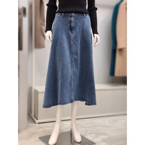 세이브존02 기모 청 스커트 BL-SKX2362-0