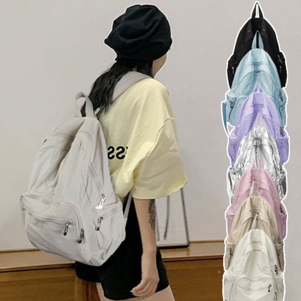 [하프클럽]귀여운 학생 대학생 스타일 기본아이템 컬러 백팩