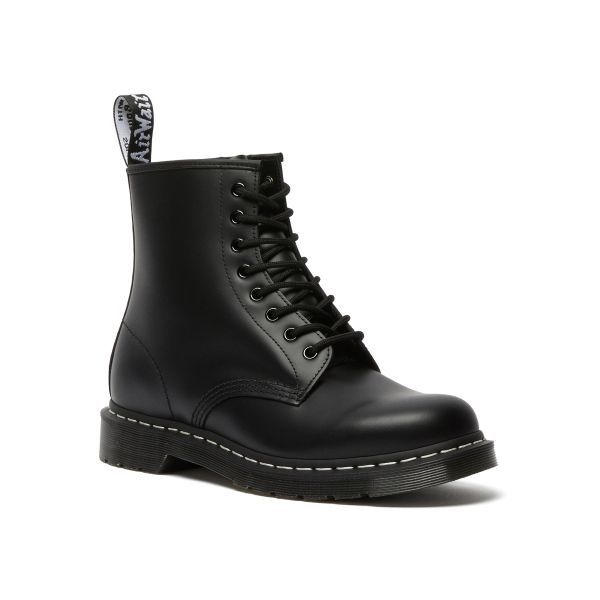DR.MARTENS 1460 블랙 스무스 화이트 스티치 / 24758001 283751
