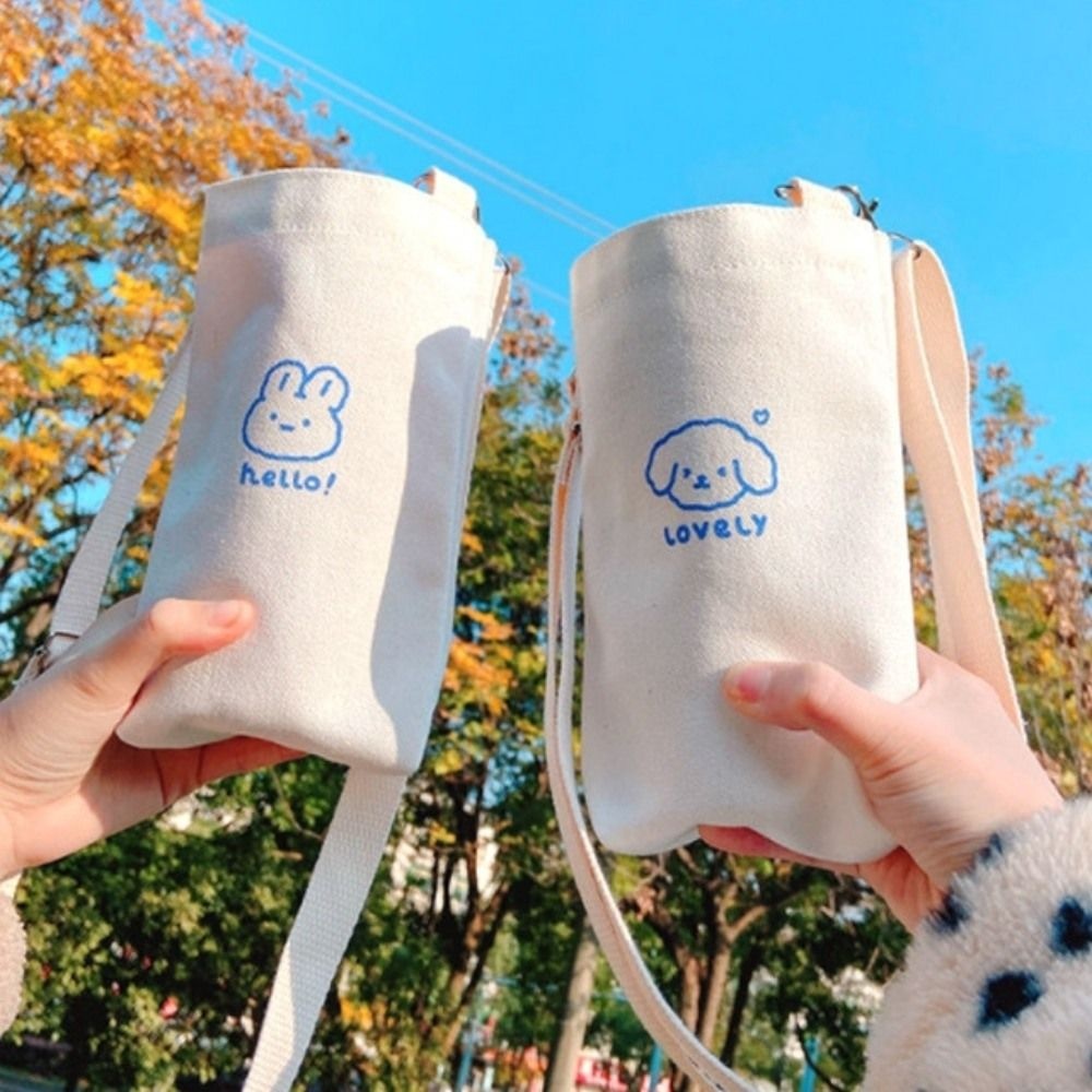 텀블러가방 텀블러수납가방 패브릭가방 텀블러파우치 캔버스드링크백