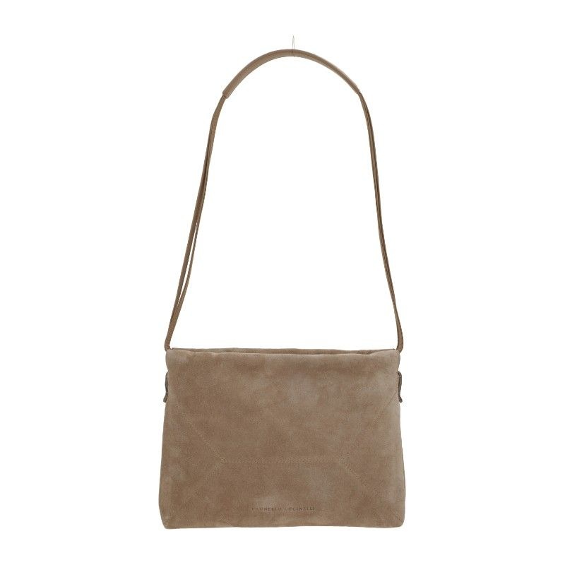 브루넬로 쿠치넬리 브루넬로쿠치넬리 렉탱귤러 스웨이드 숄더백 MBDLD2808 C2767