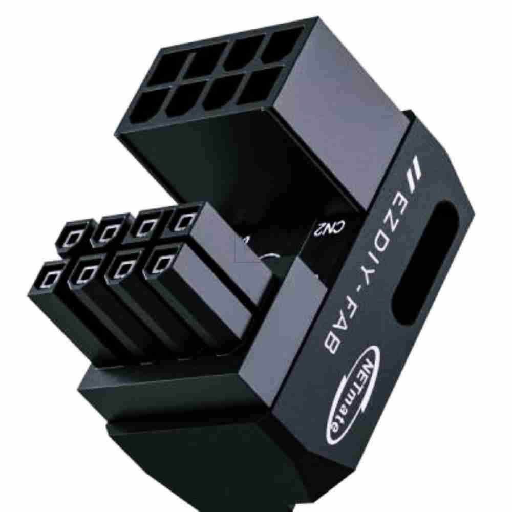 엠비아6 PCI E 8핀 어댑터 블랙 컴퓨터부품 파워잭 ㄷ자젠더 ㄷ젠더 전원잭 그래픽카드어댑터