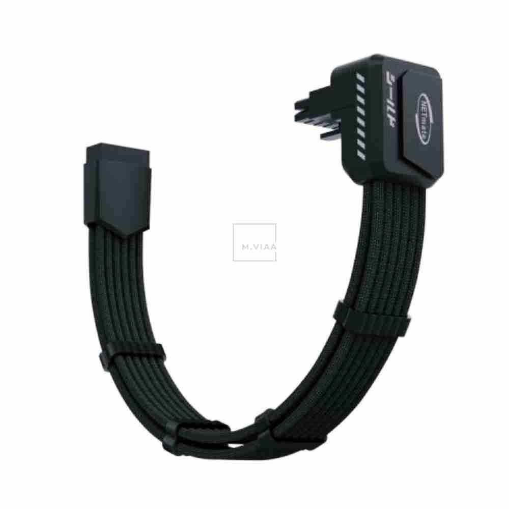 엠비아6 600W 연장 케이블 블랙 RVS 90도 그래픽카드연장케이블 12VHPWR젠더 컴퓨터부품 12VHPWR커넥터 그래픽카드보조