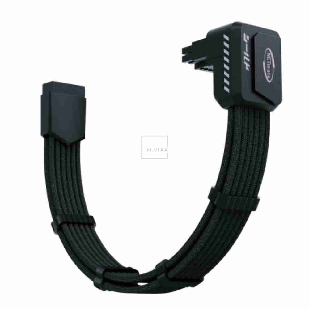 엠비아6 600W 연장 케이블 블랙 90도 PC케이블 12VHPWR케이블 그래픽카드커넥터 12V-2X6케이블 파워서플라이케이블 GPU