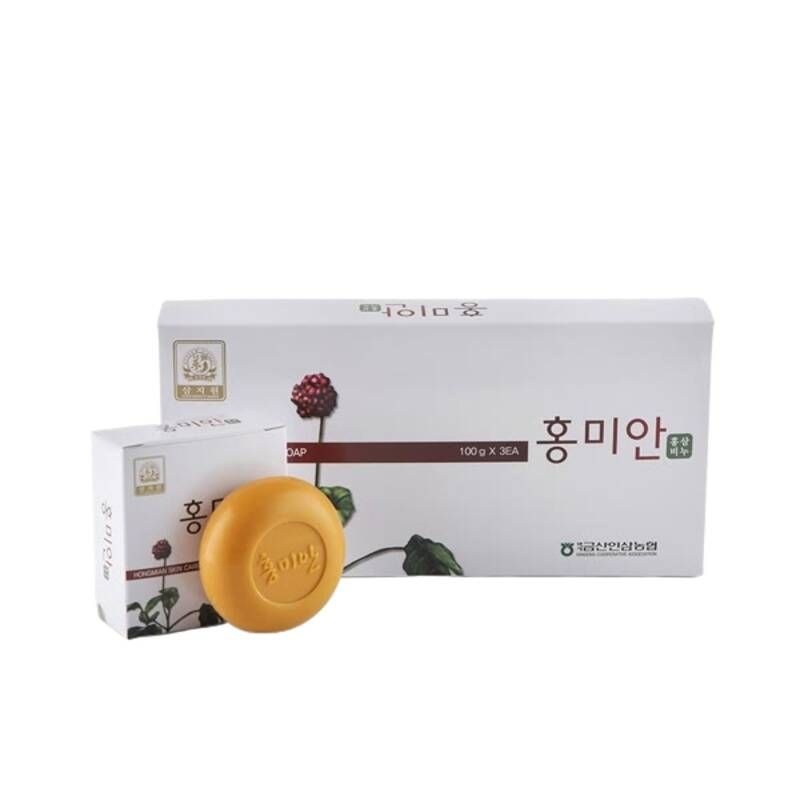 금산인삼농협 삼지안 홍미안비누 100g X 3