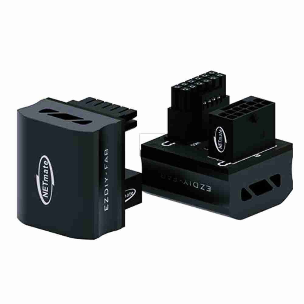 상세참조 엠비아6 600W 12VHPWR 변환 어댑터 블랙 컴퓨터전원 전원케이블 전원변환 ㄱ자어댑터 전원젠더 전원어댑터