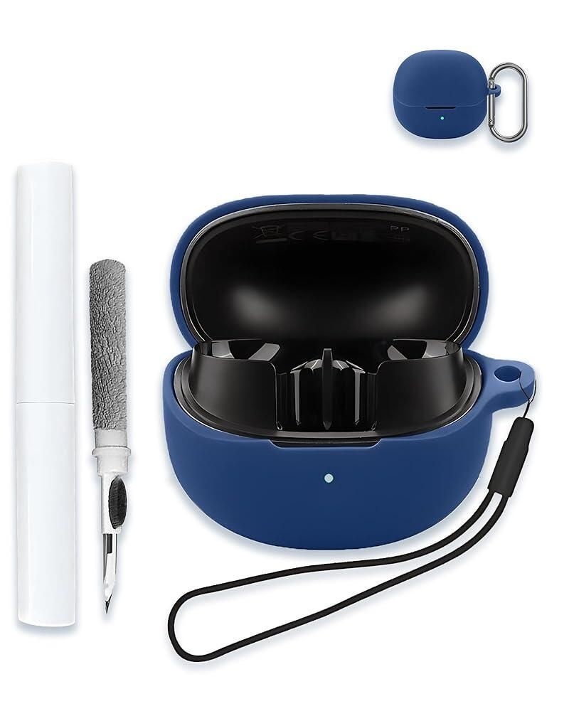 [WUNIAK]QCY MeloBuds Pro/HT08A Aadptive 하이브리드 액티브 노이즈 캔슬링 이어버드용 케이스, 부드러운 실리콘 보호 휴대용 스