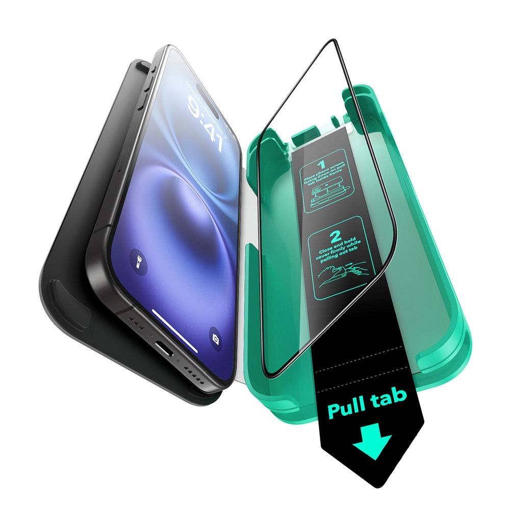 ESR 가이드 아머라이트 강화유리 액정보호 필름 아이폰16 프로, 1매입