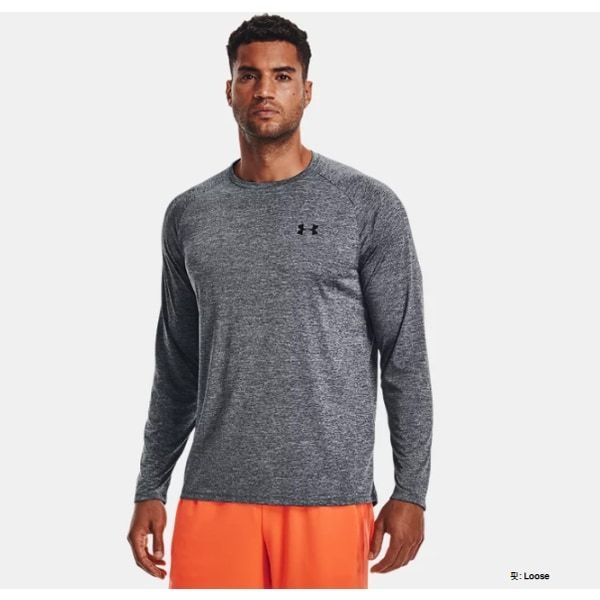 &lt;매장정품&gt; 언더아머 1328496 012 그레이 테크티 흡습속건 기능성 긴팔 티셔츠 운동복 트레이닝복 75286