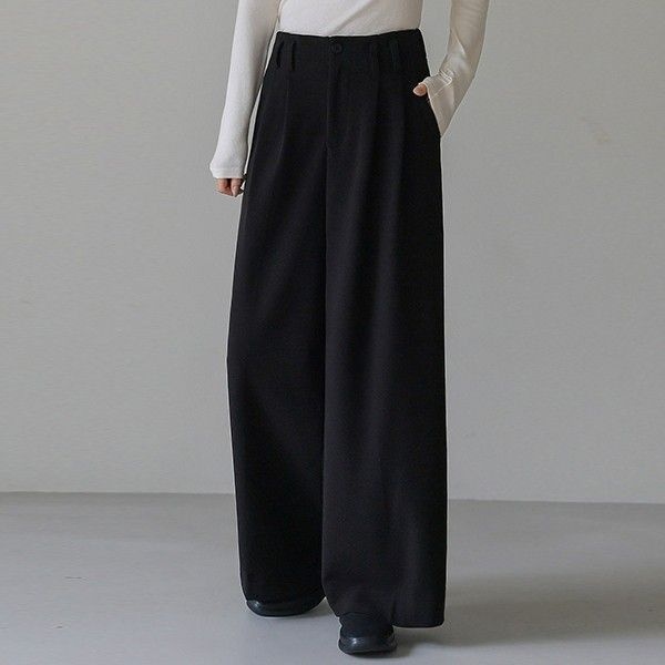 프렌치시크 프렌치시크 엘리온 투 핀턱 와이드 모직 슬랙스_54SL1056 659802