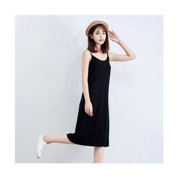 [모노무드] 해당없음 민소매 나시원피스 여름 휴가 롱 슬립 비치(특가)
