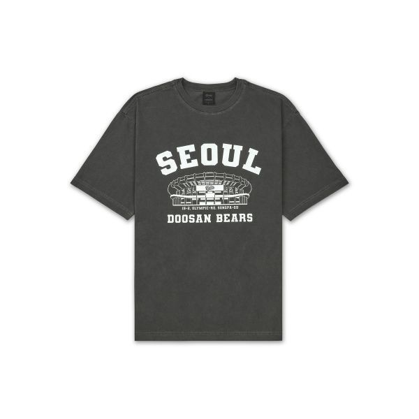 MSS x KBO 볼파크 반소매 티셔츠 차콜그레이 [서울 두산 베어스]