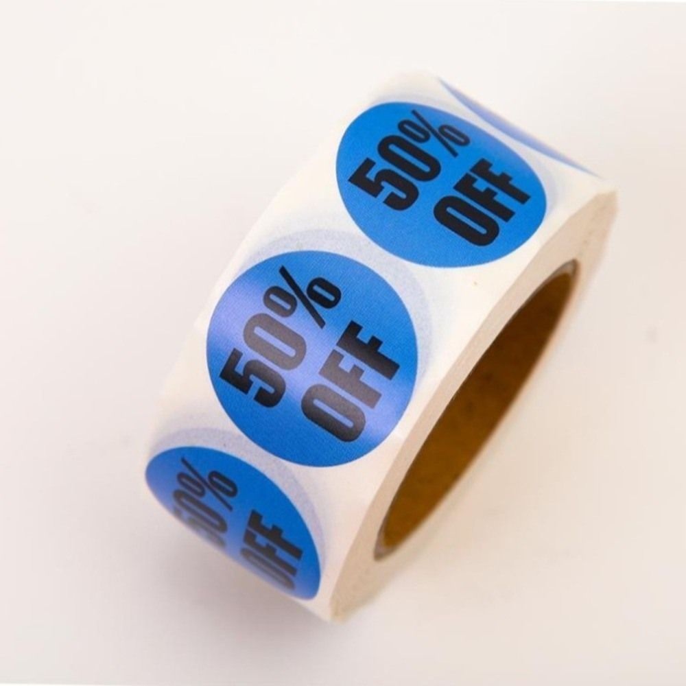 동글협력사 50%할인 스티커 가격할인 라벨 부착용 행사스티커