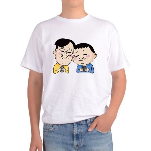 에이치플러스몰 [하프클럽]친구 우정 게임 둥근형 오버핏반팔티 회사동료 기부