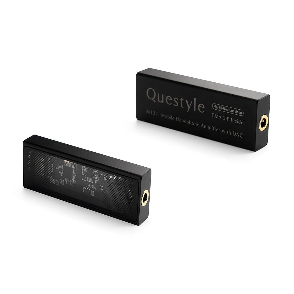 Questyle [해외] Questyle M12i HiFi 헤드폰 앰프 [MFi 인증] 휴대용 USB DAC 무손실 미니 오디오 PCM 768kHz/DSD512 지원 3.5mm 출력 스마트폰/PC/