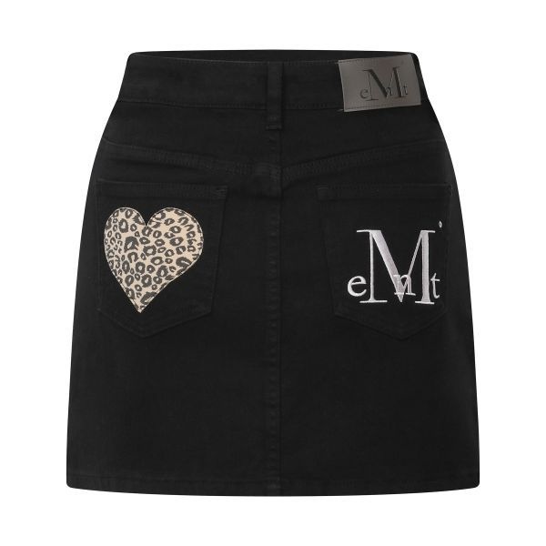 무센트 MUCENTMUCENT 코론 백 레더 호피 하트 패치 스커트 P0000BGC 547050