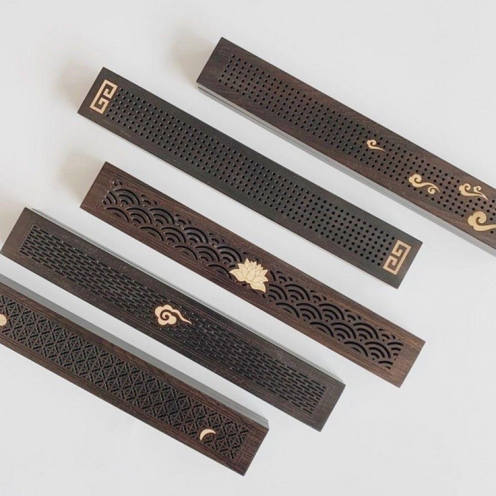 홀더 흑단목 나그참파 향받침대 스틱 챔버 우드 버너