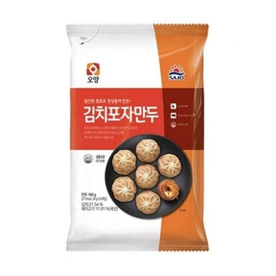 사조오양 김치포자만두 180g X 20개(냉동) 간편조리 간편식품 냉동 어른 자취 간단 주부