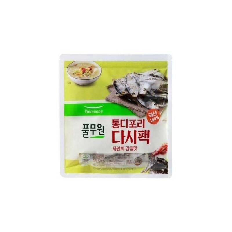 풀무원 자연의 감칠맛 통디포리 다시팩 18gx10EA 신메뉴 가성비 생강 시즈닝 쇠고기맛나 홈파티 모임