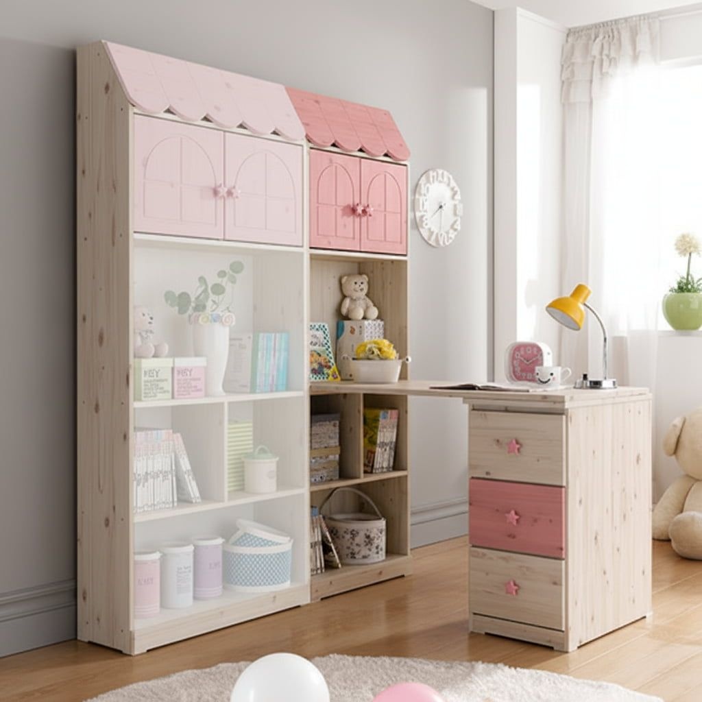 지붕형 H형 책상 선반형책상 재택근무책상 깔끔한책상 홈오피스책상 성인책상