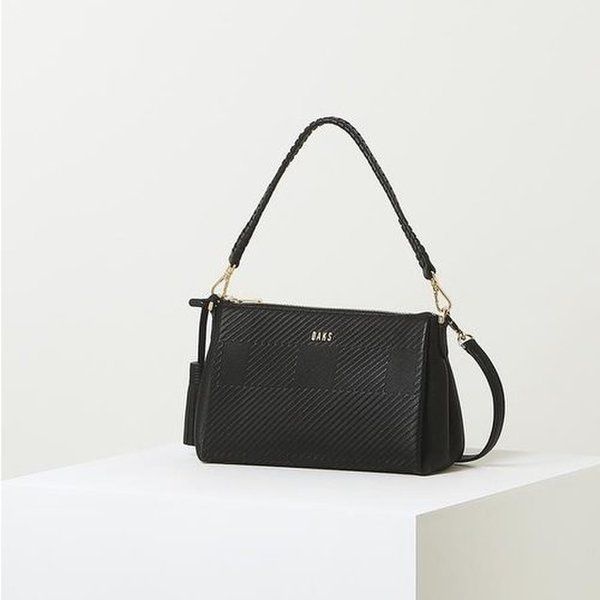 닥스 &lt;매장정품&gt; DAKS 닥스 DCBA2F415BK [GREAT HOUSE CHECK] 블랙 하우스체크 경판 가죽 숄더백 725975