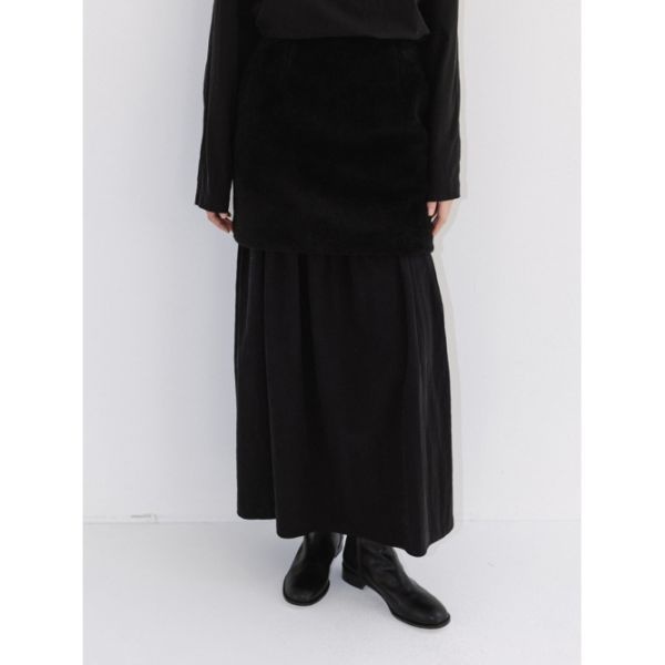 매장정품 MOIA fur skirt (black)