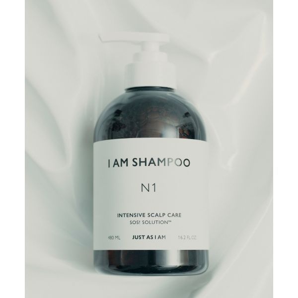 JUST AS I AM 매장정품 JUST AS I AM [100시간 뿌리볼륨] IAM 인텐시브 스칼프 케어 샴푸 N1 480ml
