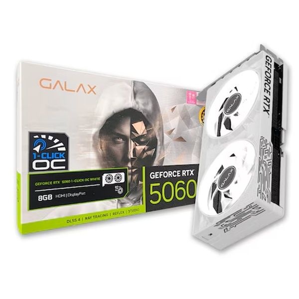 그래픽카드 갤럭시 GALAX 지포스 RTX 5060 WHITE OC D7 8GB 화이트