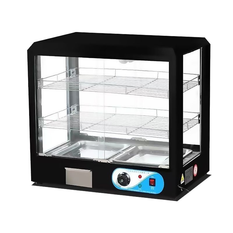 [해외] 상업용 가게 편의점 겨울 보온 튀김 음식 온장고 쇼케이스