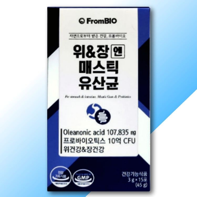 프롬바이오 위앤장 매스틱 유산균 프로바이오틱스 10억 CFU 위건강 장건강엔