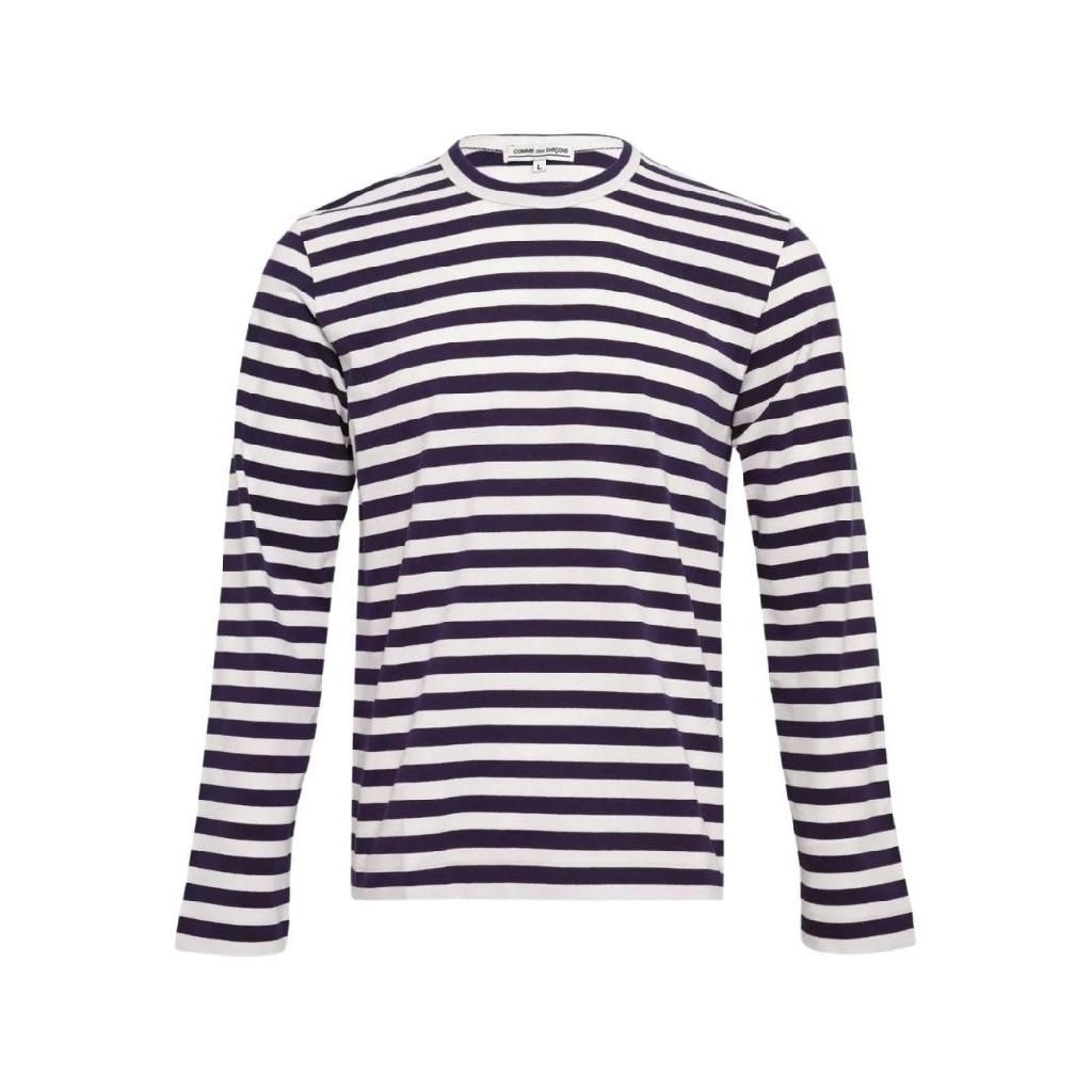 꼼데가르송 스트라이프 긴소매 티셔츠 OZT5010512 TP444512073