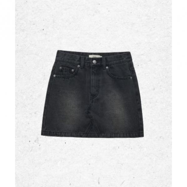 YALE &lt;매장정품&gt; 예일 YALE 데님 미니 스커트차콜 YFM1DK201ACH 1350041