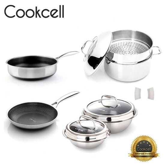 [Cookcell] 쿡셀 통3중 더블 세라믹 블랙에디션 9종 세트 / 품번 : 04010 : 롯데ON