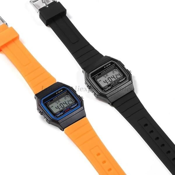 카시오 CASIO F91W W-800H 용 부드러운 실리콘 시계 스트랩