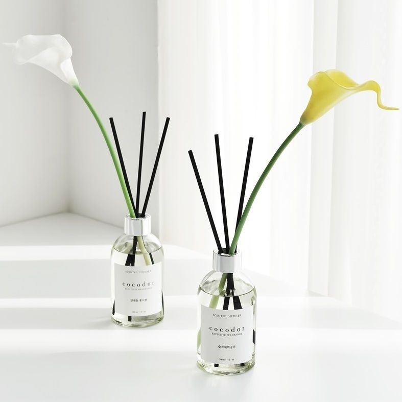 코코도르 디퓨저 화이트라벨 200ml X 2개 + 카라 조화 2P 블랙체리