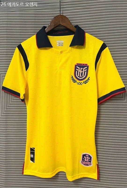 [해외] 25-26 에콰도르 유니폼 레플리카 축구 저지 대표팀 레어 풋볼 클럽 반팔 코파 아메리카