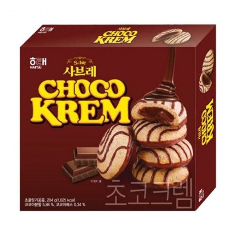 해태 사브레 초코크렘 204g X 6개