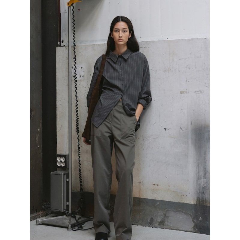 Moia Stripe Shirt - Charcoal 845406