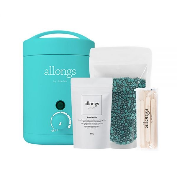 알롱 하드왁스(블루250g/핑크100g) 전자식 셀프 왁싱 워머기 키트, 1개