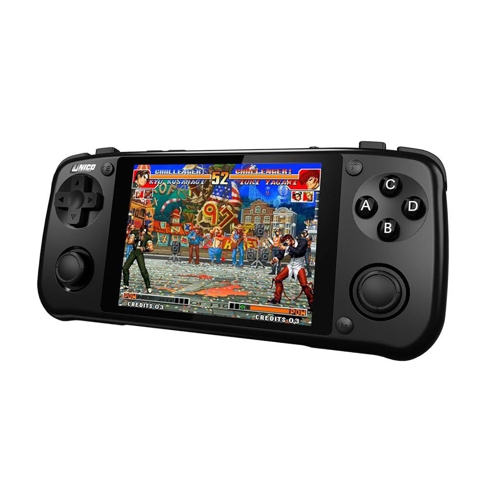 Unico [해외] UNICO 40개의 SNK 라이선스 게임이 내장된 포켓 게임 콘솔, 레트로 핸드헬드 플레이어는 KOF/메탈 슬러그/페이탈 퓨리